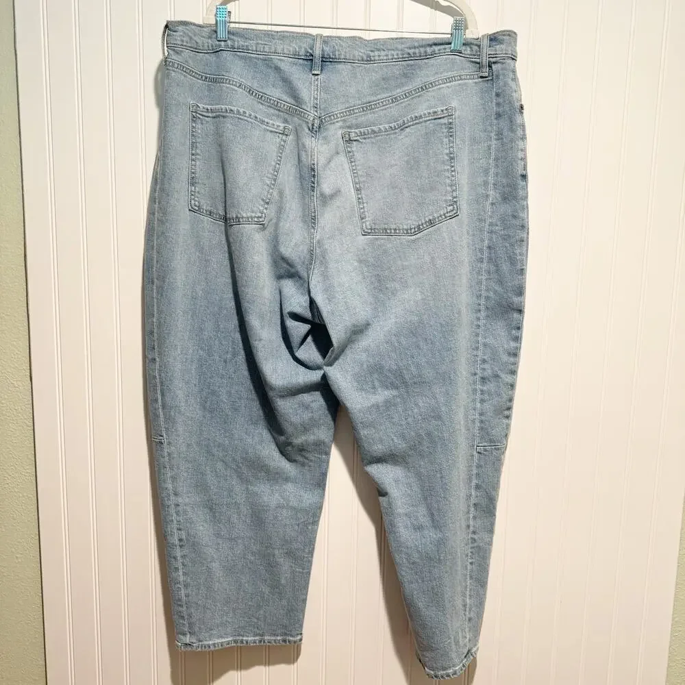 Old Navy Baggy Barrel Jeans High Rise Plus Size 20